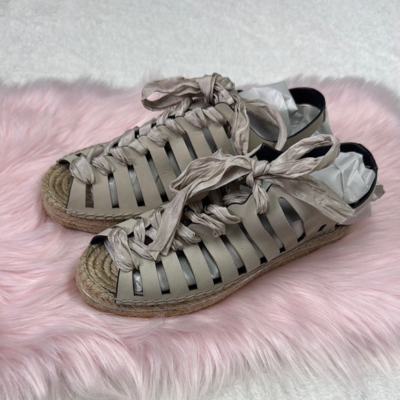 Rebecca Minkoff Cream Espadrilles with Woven Design - Picture 1 of 6
